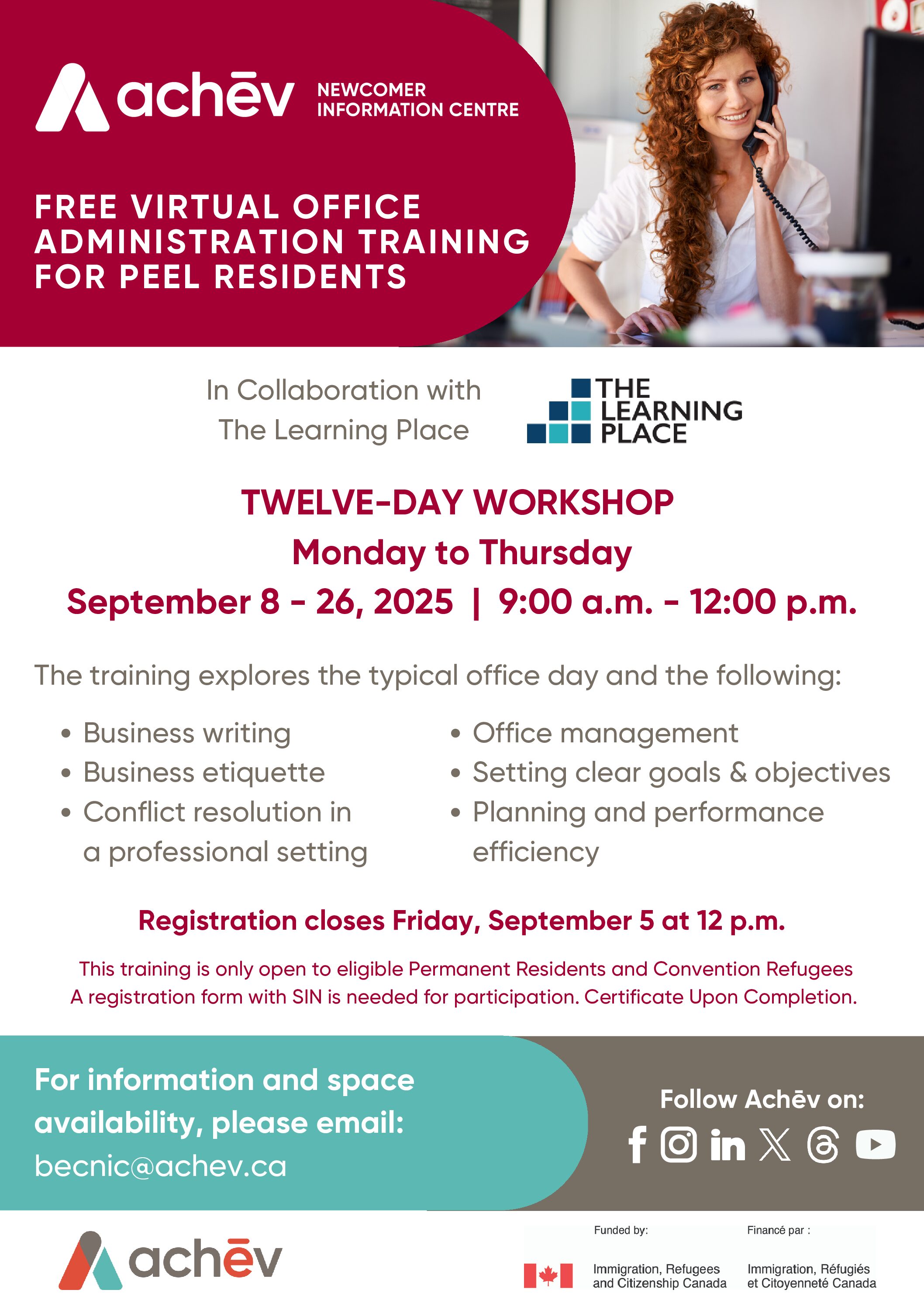 Free Virtual Office Administration Training for Peel Residents (Twelve ...